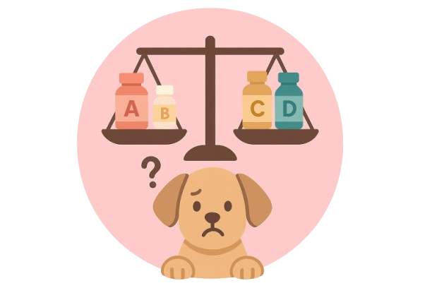 Illustration of multiple pets