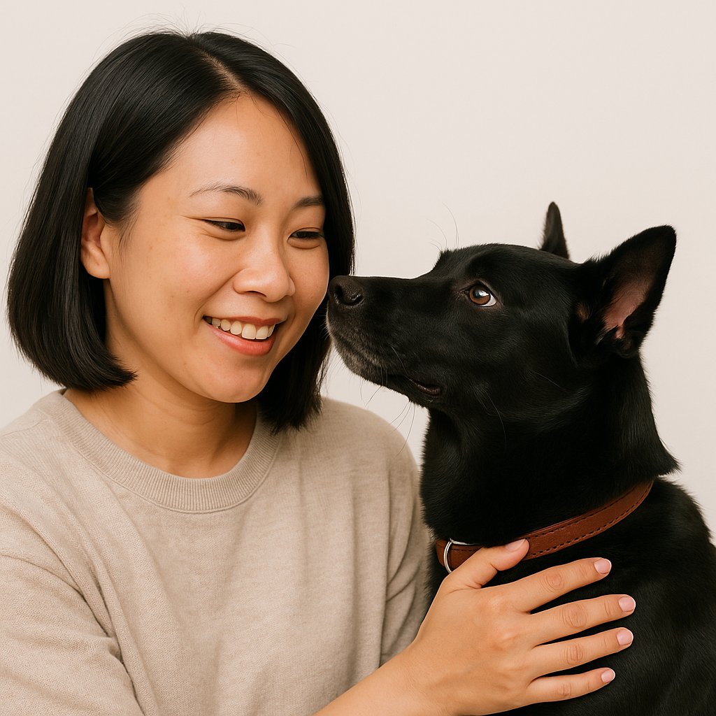 林女士與她的米克斯「小黑」